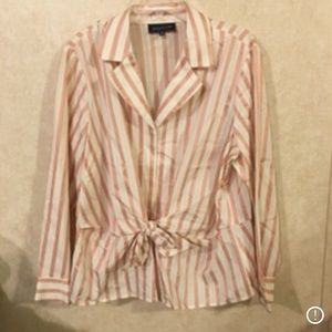 Pink and White Button Down